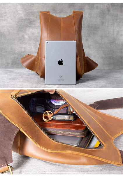 Unisex Vintage Crazy Designer Horse Simple Small Daypack Backpack  -  GeraldBlack.com