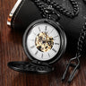 Unisex Vintage Fashion Mechanical Hand Wind Simple Fob Pocket Watch  -  GeraldBlack.com