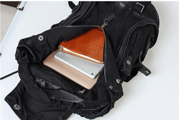 Unisex Vintage Soft Genuine Leather Cowhide Computer Backpacks  -  GeraldBlack.com