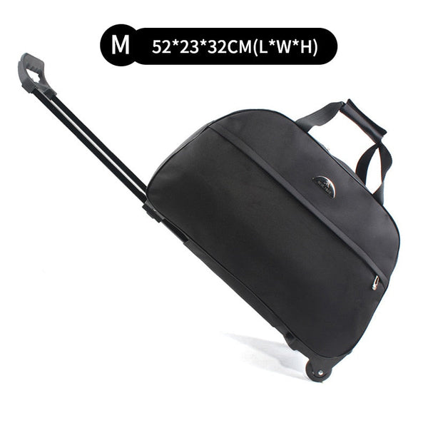 Unisex Waterproof Large Capacity Carry On Luggage Trolley Handbag  -  GeraldBlack.com