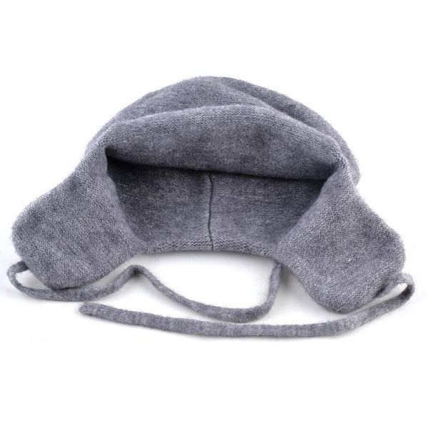 Unisex Woolen Winter Knitted Bomber Hats With Earflaps Ushanka - SolaceConnect.com