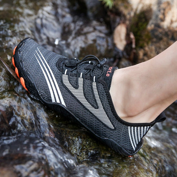 Upstream Hiking Beach Men's Black Aqua Shoes Breathable Quick Dry Barefoot  -  GeraldBlack.com