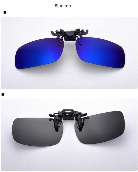 UV400 Myopia Night Vision Clip On Polarized Lens Sunglasses for Men Women  -  GeraldBlack.com