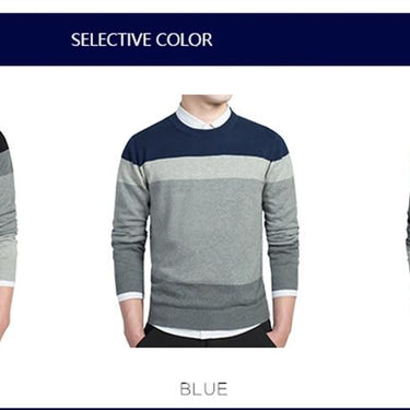 V-Neck Long Sleeve Loose Fit Solid Color Cotton Men's Pullover and Sweater - SolaceConnect.com