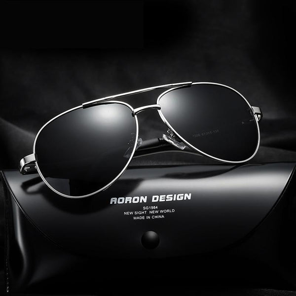 Vingate Retro Men's UV400 Mirror Polarized Anti Glare Sunglasses Goggoles - SolaceConnect.com