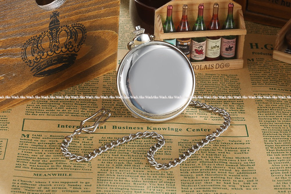 Vintage Big Dial Free Mason Unidirectional Quartz Pocket Fob Watch for Men  -  GeraldBlack.com