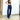 Vintage Casual High Waist Striped Ripped Denim Blue Split Jeans Pants for Girls<br> - SolaceConnect.com
