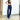 Vintage Casual High Waist Striped Ripped Denim Blue Split Jeans Pants for Girls<br> - SolaceConnect.com