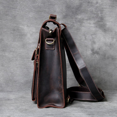 Vintage Designer Handmade Cowhide Leather Laptop Backpack for Men  -  GeraldBlack.com