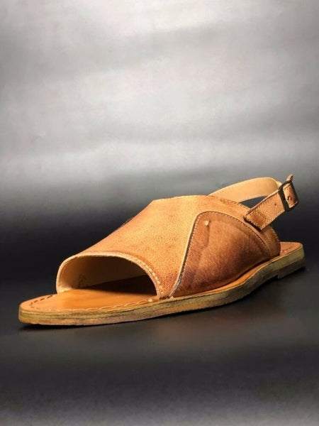Vintage Designer Mens Flat Buckle Strap Open Toe Breathable Summer Cowhide Genuine Leather Beach Sandals  -  GeraldBlack.com