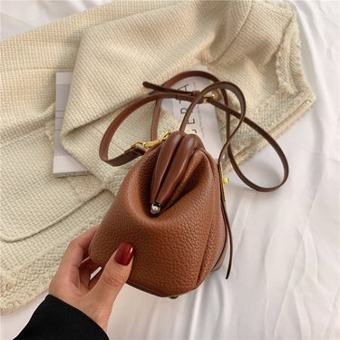 Vintage Doctor Clasp Small Tote Handbags For Women Short Handle Ladies Shoulder Crossbody Bags  -  GeraldBlack.com