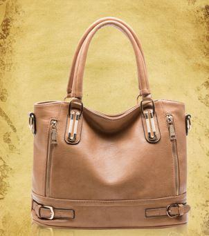 Vintage Fashion Composite Split Leather Shoulder Handbag for Women - SolaceConnect.com