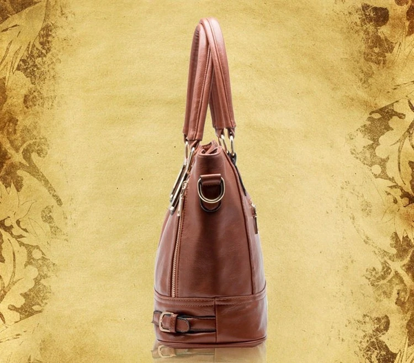 Vintage Fashion Composite Split Leather Shoulder Handbag for Women  -  GeraldBlack.com