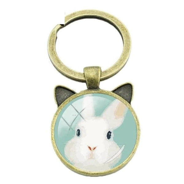 Vintage Lovely Elephant Rabbit Pig Animal Ear Key Chain Key Holder - SolaceConnect.com