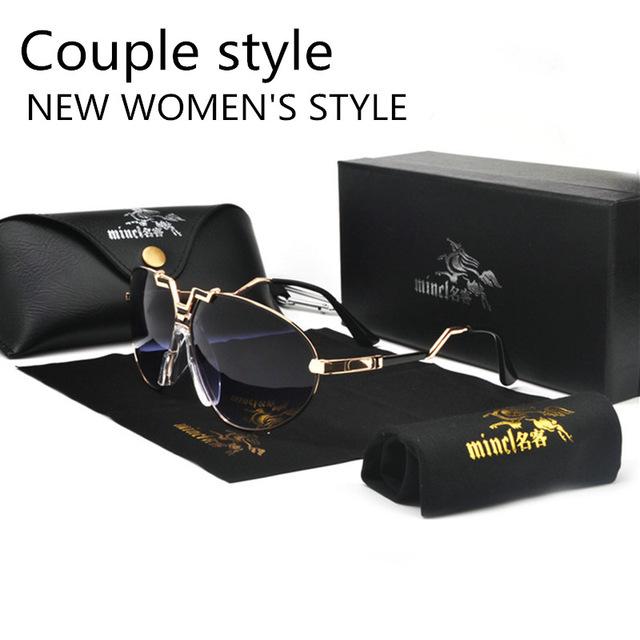 Vintage Luxury Brand and Designer Oversized Unisex Sunglasses - SolaceConnect.com