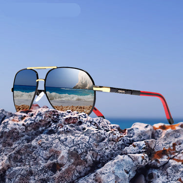 Vintage Men's Aluminum UV400 Polarized Mirror Coating Driving Sunglasses  -  GeraldBlack.com