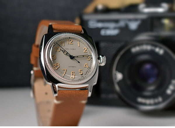 Vintage Military Men Miyota 9015 Mechanical Wristwatches Retro Sports Dome Sapphire Glass Luminous  -  GeraldBlack.com