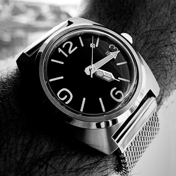 Vintage Military Watch Men Automatic Mechanical Wristwatches 41mm Sports WatchesLuminous Dome  -  GeraldBlack.com