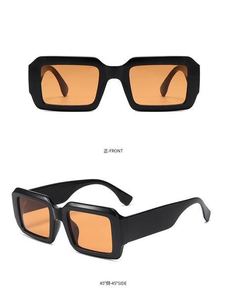 Vintage Rectangle Sunglasses Fashion Square Candy Color Shades Eyewear Retro Design UV400 Sun Glasses  -  GeraldBlack.com