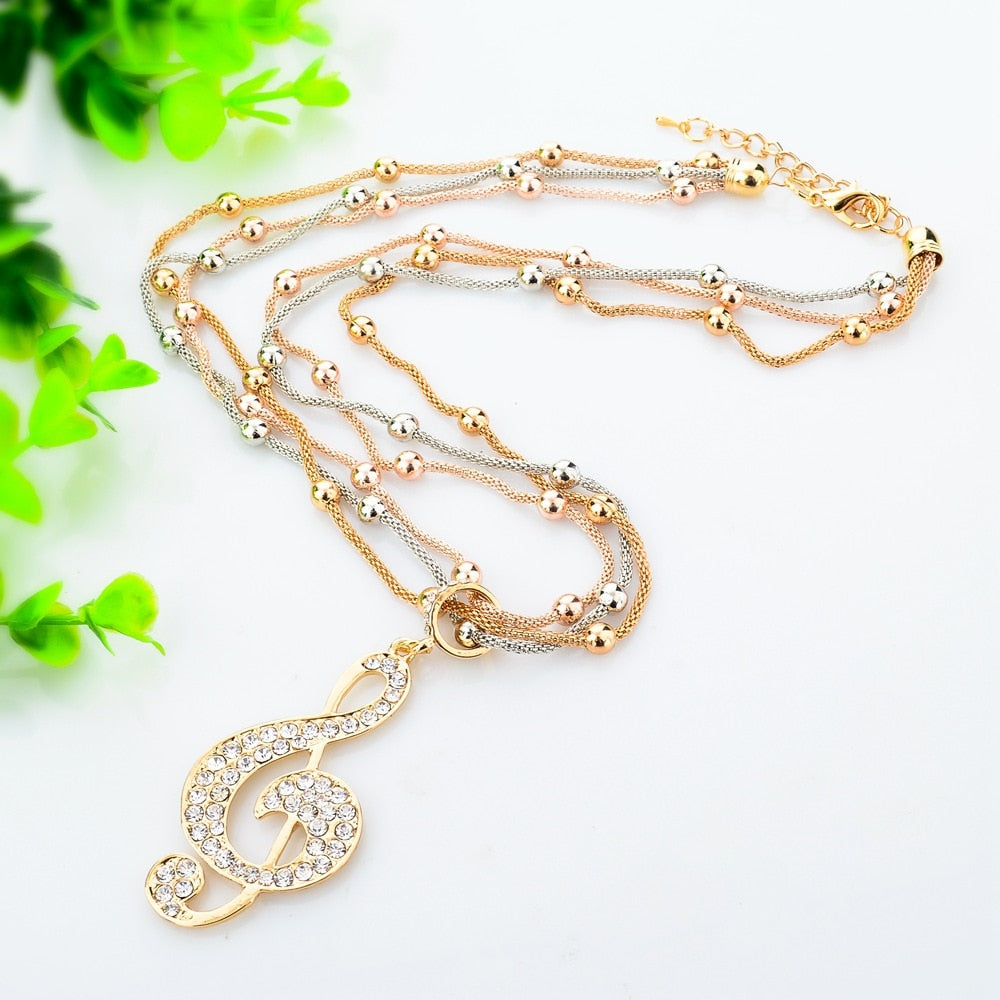 Vintage Statement Crystal Beads Necklace Gold Color Necklaces For Women Ethnic Jewelry Vintage Accessories  -  GeraldBlack.com