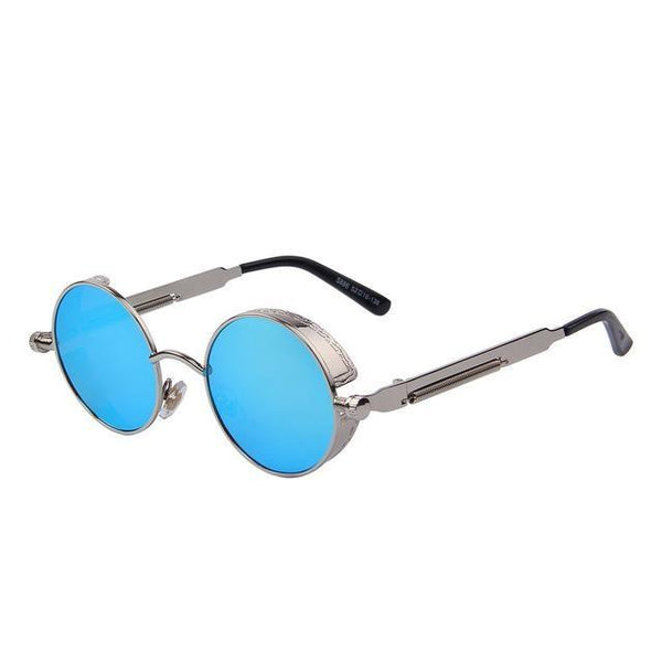 Vintage Steampunk Round Design Sunglasses for Women with UV400 Lenses - SolaceConnect.com
