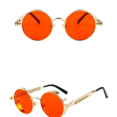 Vintage Steampunk Round Design Sunglasses for Women with UV400 Lenses  -  GeraldBlack.com