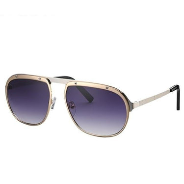 Vintage Steampunk Style Luxury Oval Rivet Sunglasses for Men - SolaceConnect.com