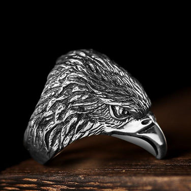 Vintage Style 925 Sterling Silver Eagle Finger Gothic Punk Ring for Men - SolaceConnect.com