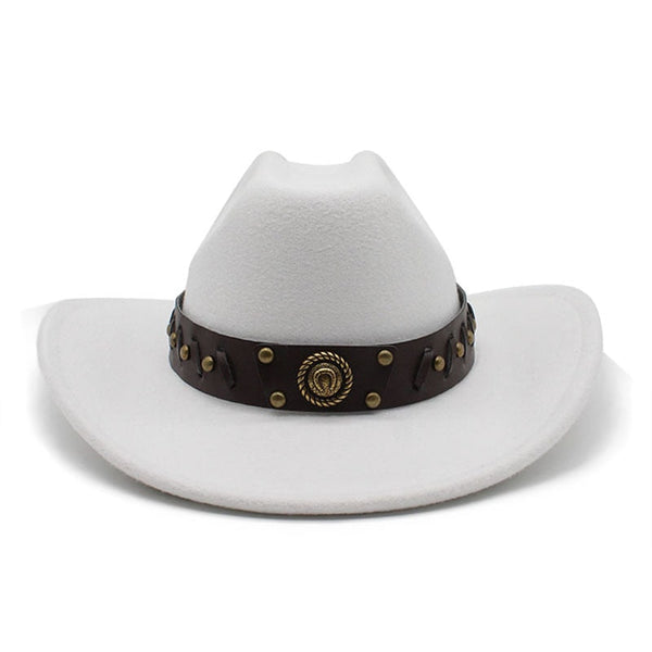 Vintage Style Autumn Winter Western Cowboy Curved Brim Cowgirl Jazz Hats Sombrero Hombre Caps  -  GeraldBlack.com