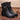 Vintage Style Genuine Soft Cowhide Leather Women's Front Zip Flat Boots - SolaceConnect.com