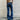 Vintage Style Korean Fashion Low Rise Flared Denim Jeans Pants for Women  -  GeraldBlack.com