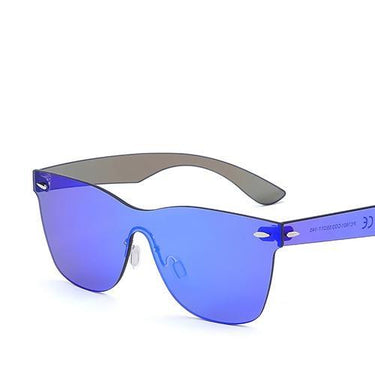 Vintage Style Men & Women Flat Lens Rimless Square Frame Oculos Sunglasses - SolaceConnect.com