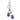 Vintage Turkish Blue Antique Silver Eye Owl Charm Keychain for Women  -  GeraldBlack.com