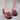 Vintage Women's Autumn Spring Leather Low Thick Heels Pumps Handmade Flower Shoe  -  GeraldBlack.com