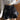 Vintage Women's Black Synthetic Leather High Waisted Mini Ruffles Skirt  -  GeraldBlack.com