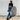 Vintage Women's Blue Striped High Waist Denim Jeans Streetwear Flare Pants  -  GeraldBlack.com