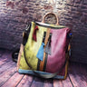 Unique Highend Vintage Colorful Genuine Leather Women's Backpack Female Girl Backpacks Lady Travel - SolaceConnect.com