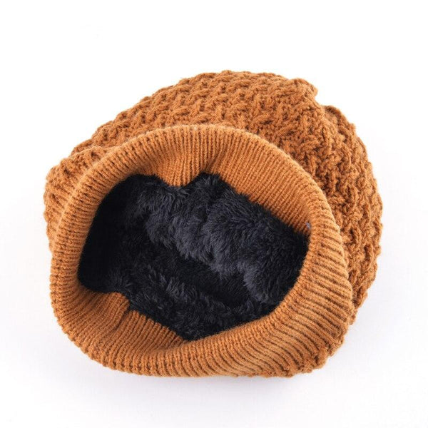 Warm Winter Woolen Knitted Beanie Caps for Men and Women - SolaceConnect.com