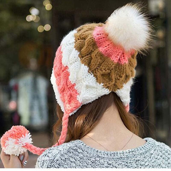 Warm Wool Beanie Knitted Masculino Gorros Winter Hat for Women  -  GeraldBlack.com