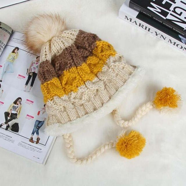 Warm Wool Beanie Knitted Masculino Gorros Winter Hat for Women - SolaceConnect.com