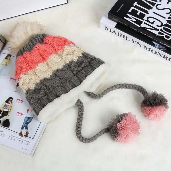 Warm Wool Beanie Knitted Masculino Gorros Winter Hat for Women - SolaceConnect.com