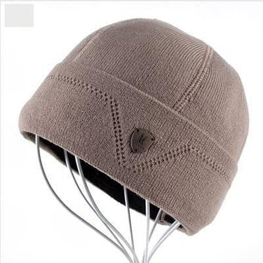 Warm Wool Knitted Winter Bonnet Beanie Hats for Men in Solid Colors  -  GeraldBlack.com