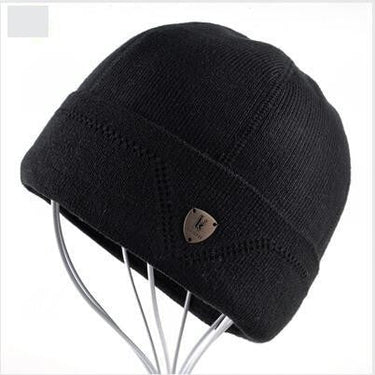 Warm Wool Knitted Winter Bonnet Beanie Hats for Men in Solid Colors  -  GeraldBlack.com