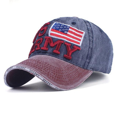 Washed Cotton Summer Adjustable Baseball Cap with Embroidery for Men Women - SolaceConnect.com