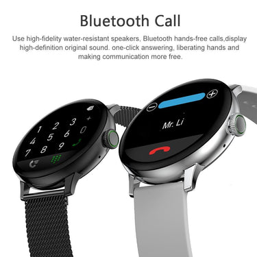Bluetooth Call Smart Watch Women IP68 Waterproof Heart Rate Monitoring Men Full Touch Smartwatch For - SolaceConnect.com