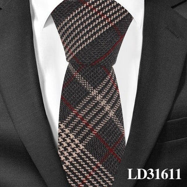 Wedding Business Casual Plaid Skinny Neck Tie for Men and Women - SolaceConnect.com