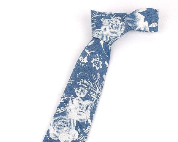 Wedding Business Casual Print Skinny Neckties for Men and Women - SolaceConnect.com