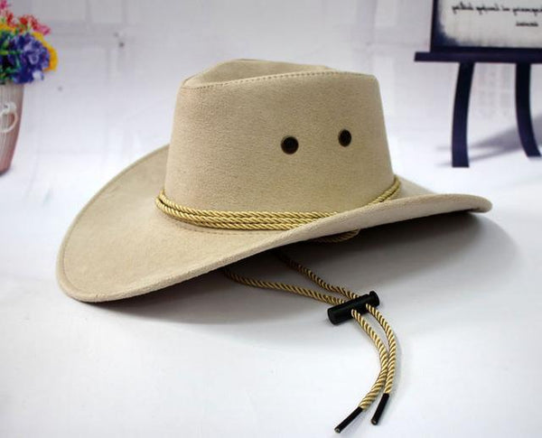Western American Style Faux Leather Cowboy Hats for Women & Men - SolaceConnect.com