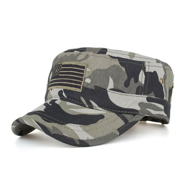Western Style Unisex Embroidery Adjustable Flat Military Snapback Hat  -  GeraldBlack.com