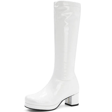 White 3 Big Size 43 Women Colorful Platform Boots Sexy Designer High Heel Gothic Shoes  -  GeraldBlack.com
